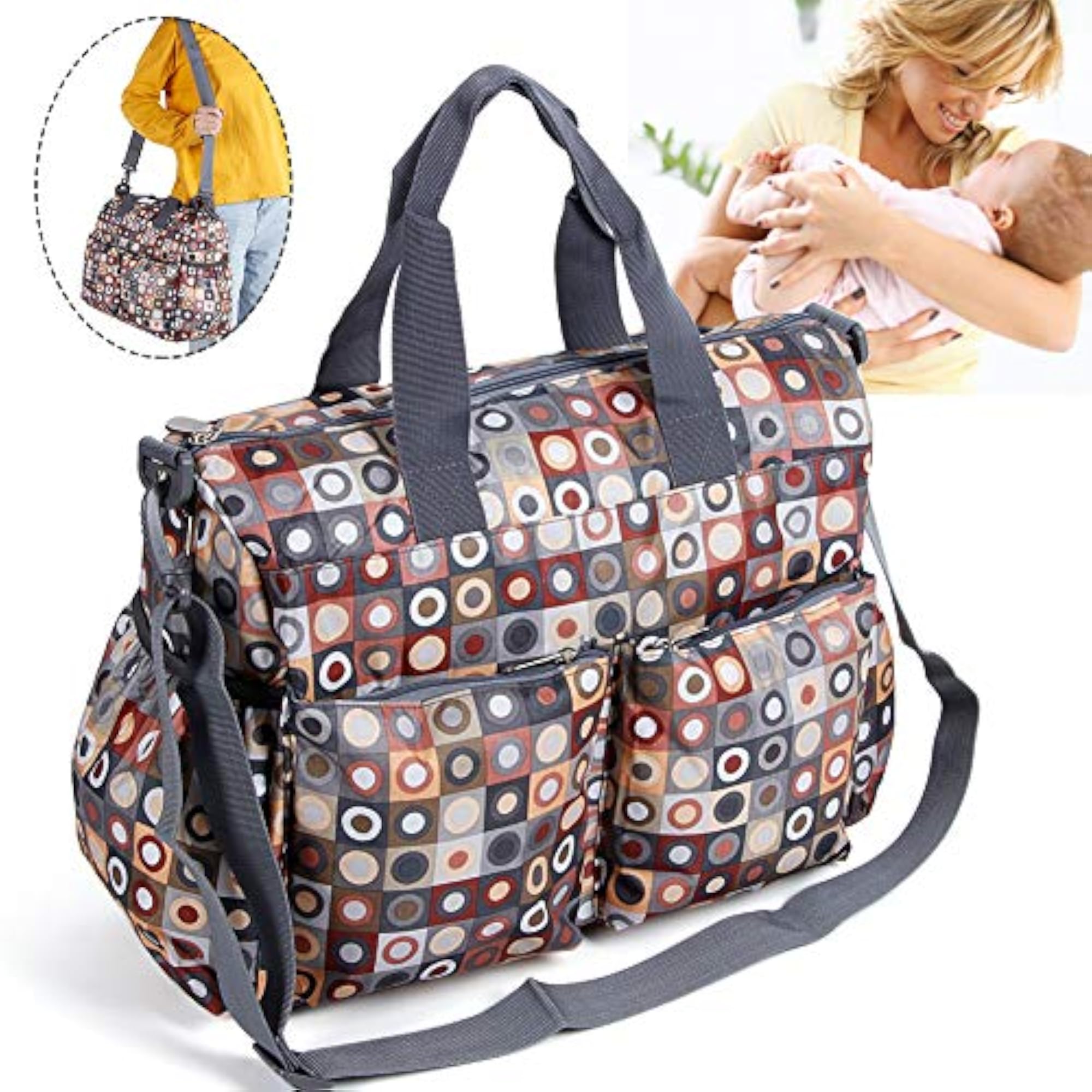 Stroller Hanging Bag, Large Capacity Handbag for Daily Use